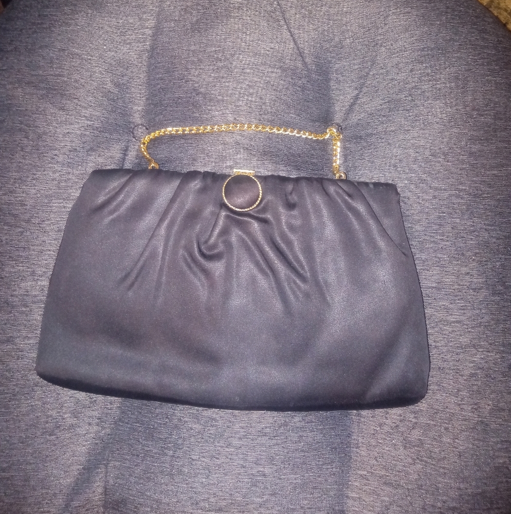 Vintage Harry Levine black purse with chain